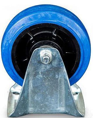 Колесо неповоротное 150 мм из эластичной резины MW150, TOR - фото